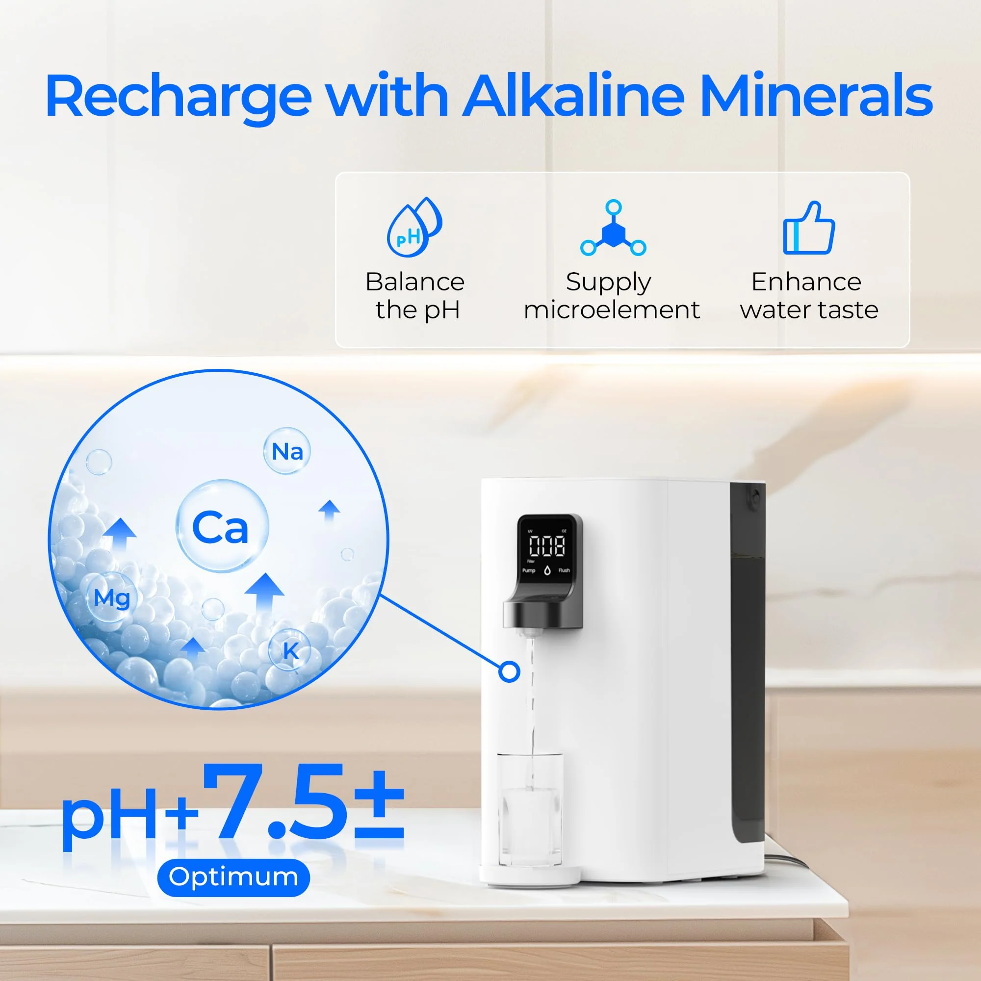 Countertop Alkaline Reverse Osmosis Water Filter System K19-SFK - Image 2