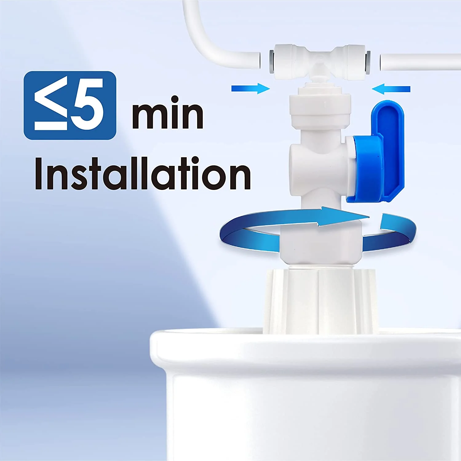 G3P800 RO System with PMT Small Water Pressure Tank - Image 11