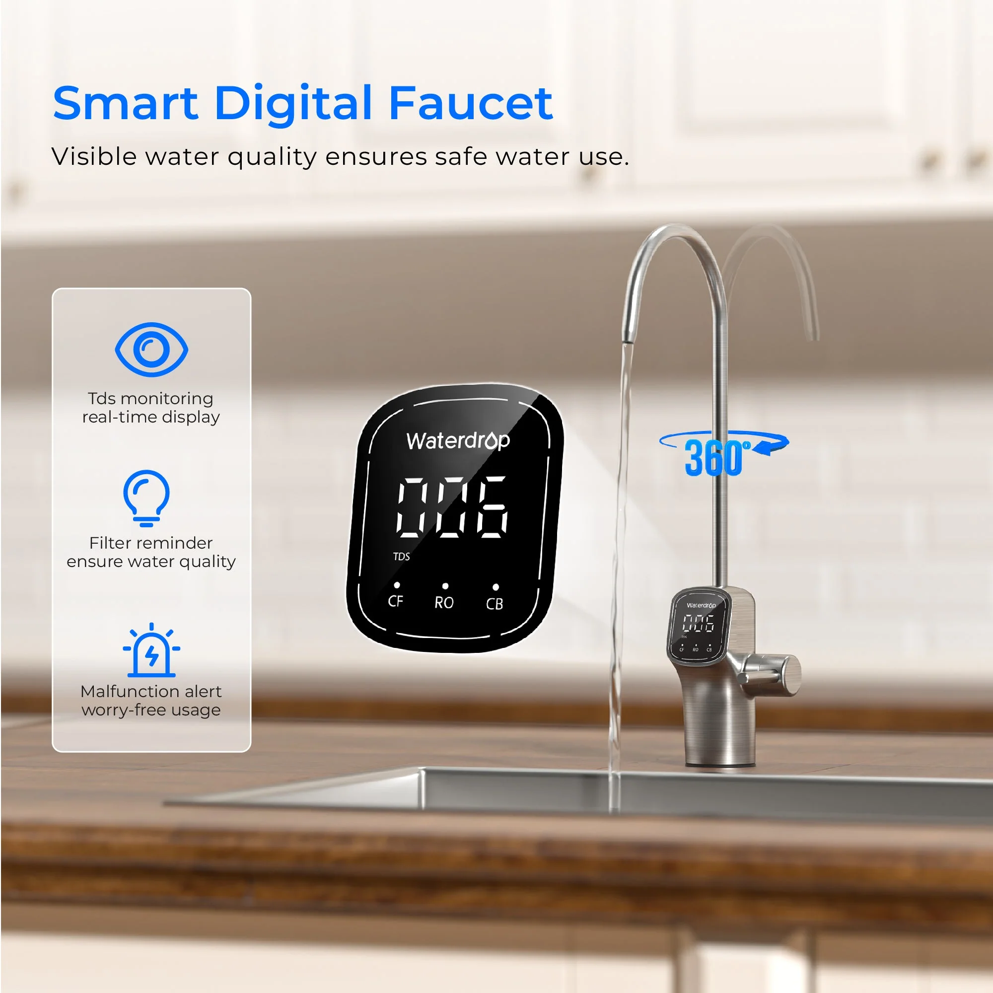 G3P800 RO System with PMT Small Water Pressure Tank - Image 8