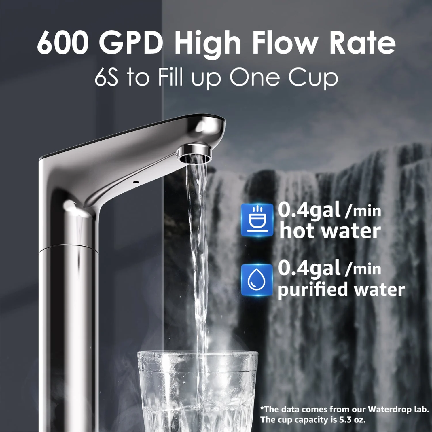 Waterdrop K6 Instant Hot RO Water Dispenser, with Replacement Filter - Image 8