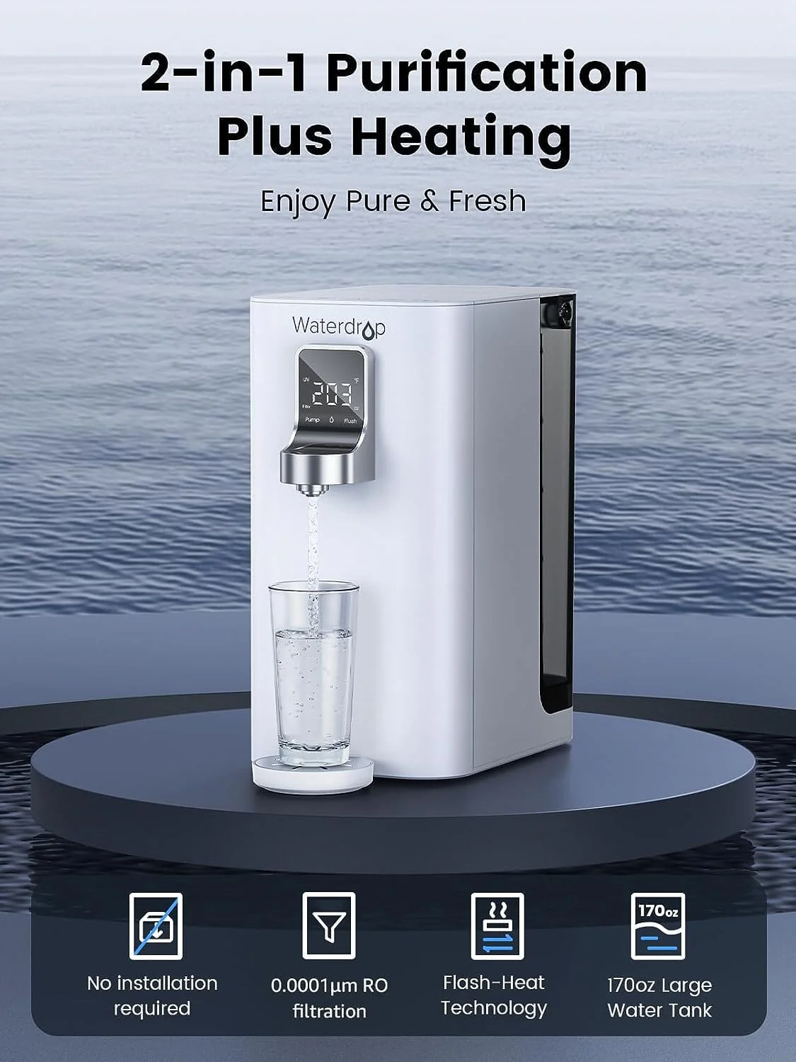 Instant Hot Countertop RO System - Waterdrop K19 - Image 6