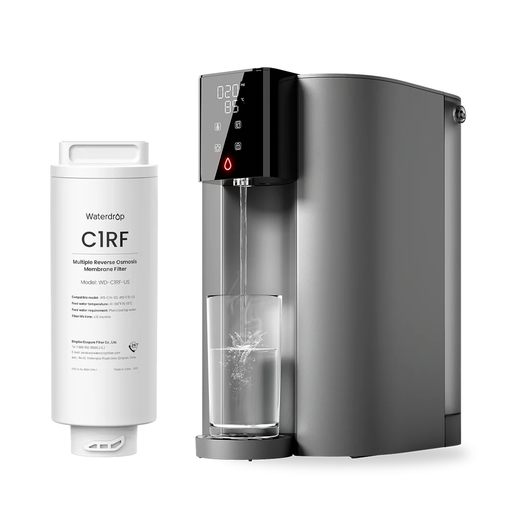 Waterdrop C1H Instant Hot Water RO System with Replacement Filter