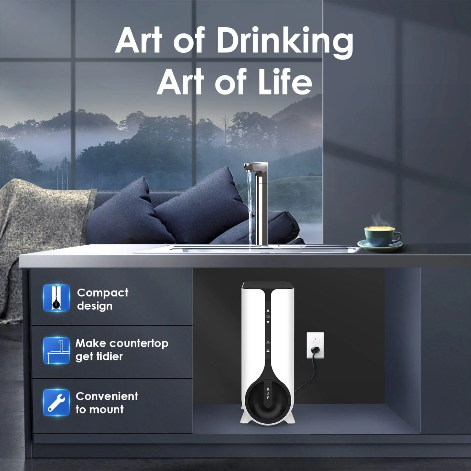K6 Remineralization RO System Instant Hot Water Dispenser - Waterdrop K6 - Image 10