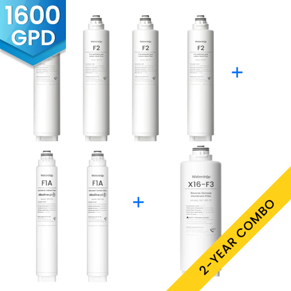 Waterdrop X16 RO System Replacement Filter Combo Set - 1600GPD - Image 2