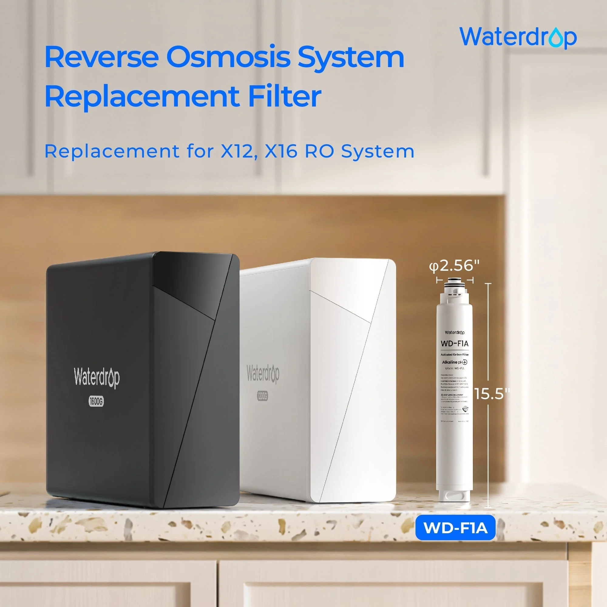 Waterdrop X16 RO System Replacement Filter Combo Set - 1600GPD - Image 3