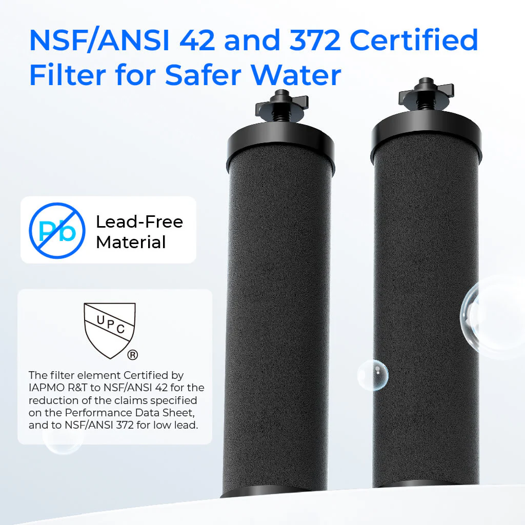 Waterdrop 2.25-gallon King Tank Gravity Water Filter System, Without Stand - Image 8