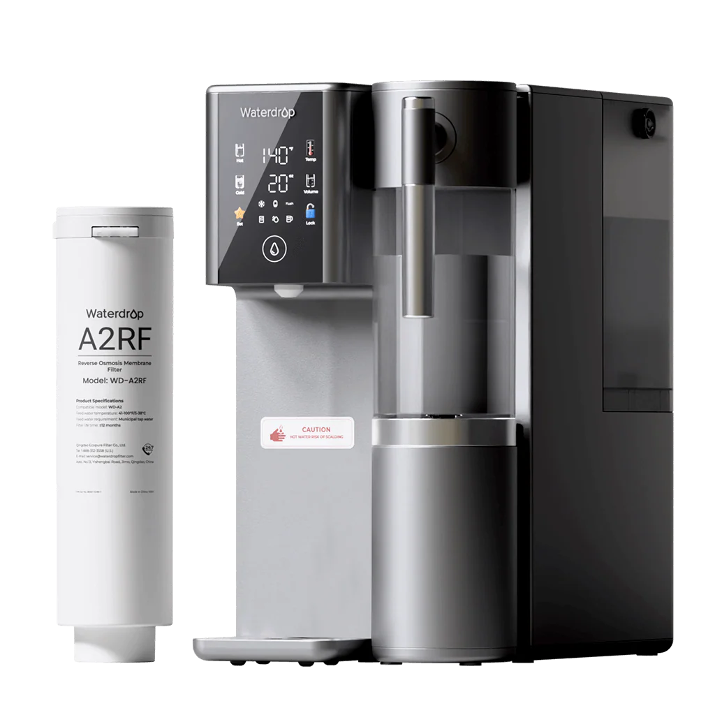 Waterdrop A2 Reverse Osmosis Hot Cold Water Dispenser with Replacement Filter Combo
