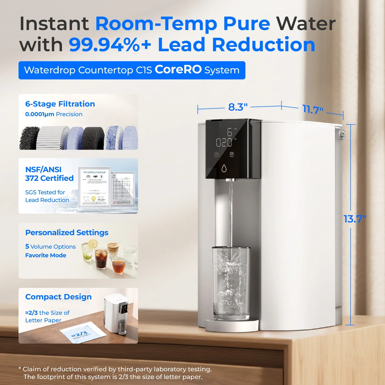 Waterdrop C1S Countertop CoreRO System - Image 3