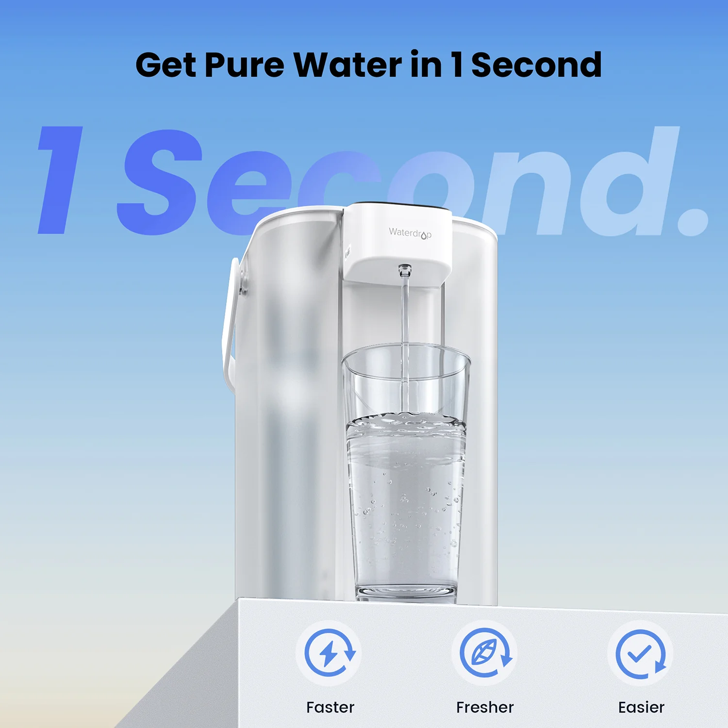 Waterdrop Electric Pitcher, ED01 Countertop Water Filtration System - Image 3
