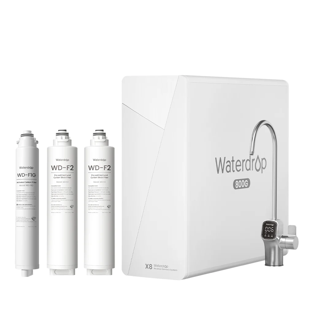 Waterdrop X8 Reverse Osmosis Water Filtration System with Replacement Filter Combo - Image 10