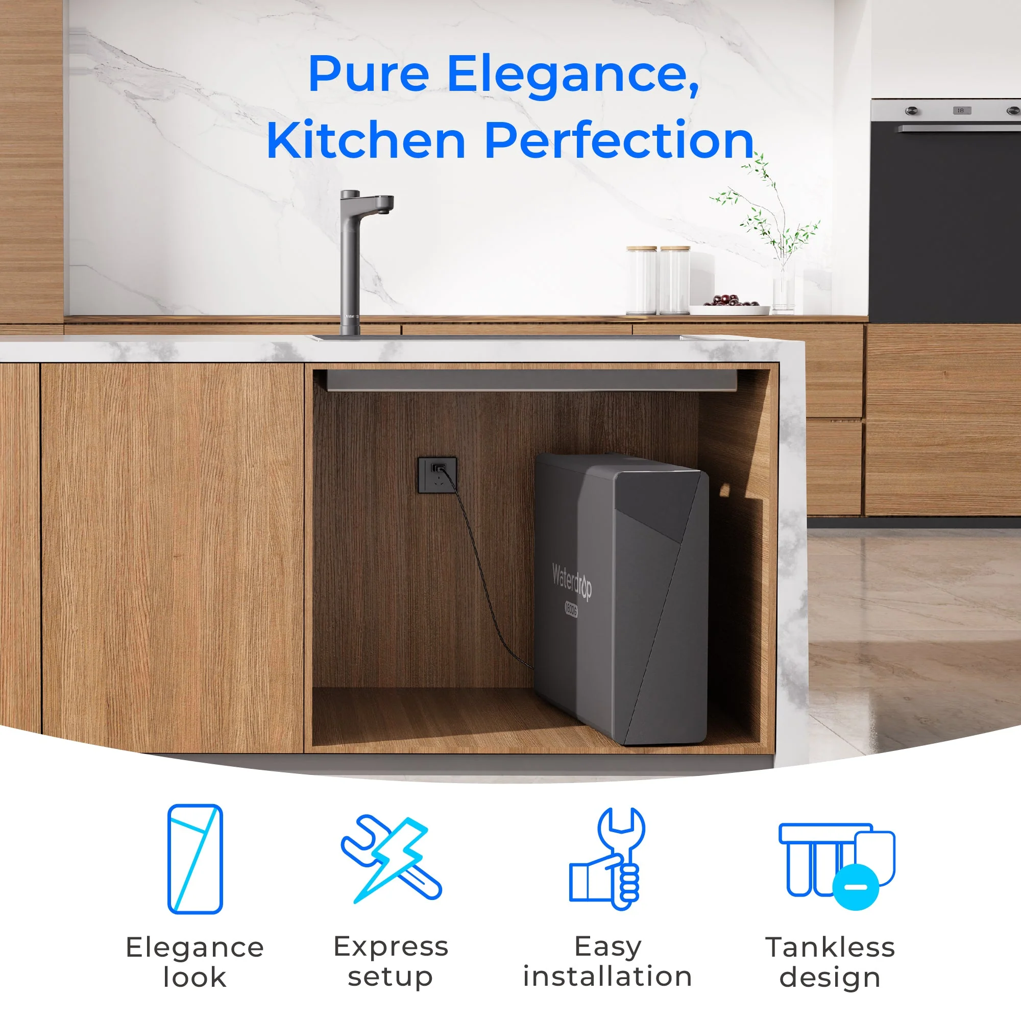 Waterdrop Under Sink RO System X16 with Replacement Filter Set - Image 9