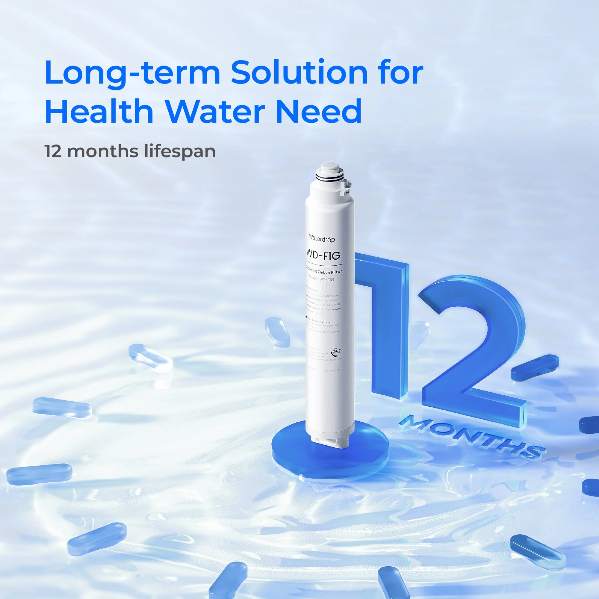 F1G Filter for Waterdrop X8 Reverse Osmosis System - Image 5